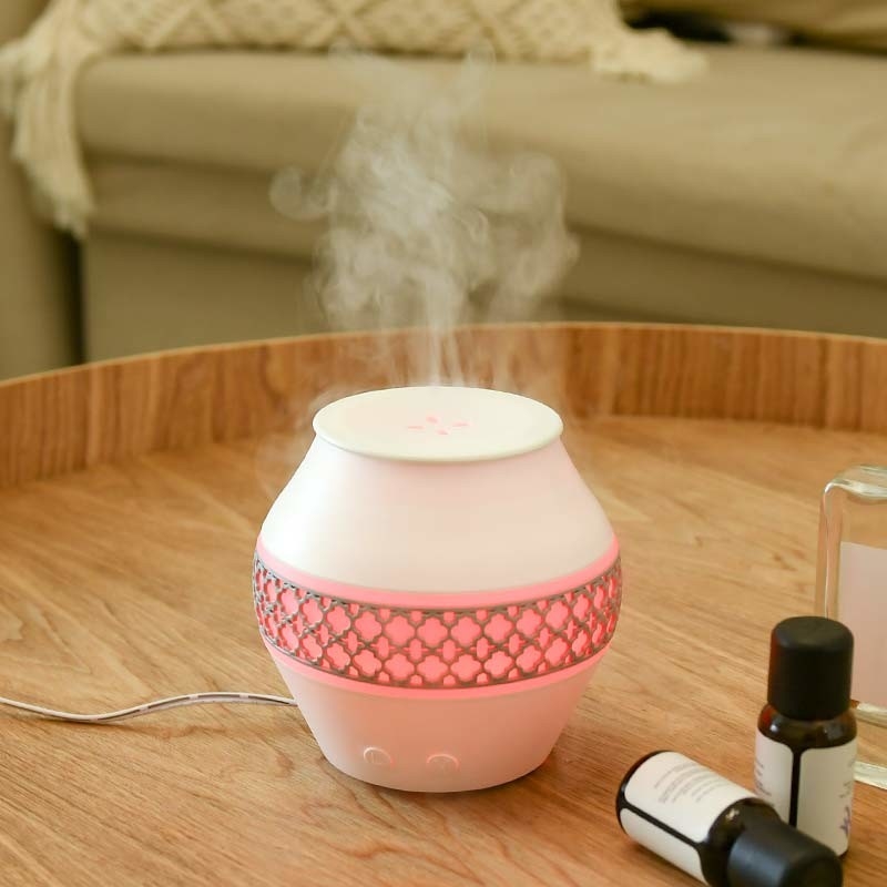Home Humidificador de ar portátil de névoa fria com luz noturna Aromaterapia óleo essencial Deuser aroma difusor