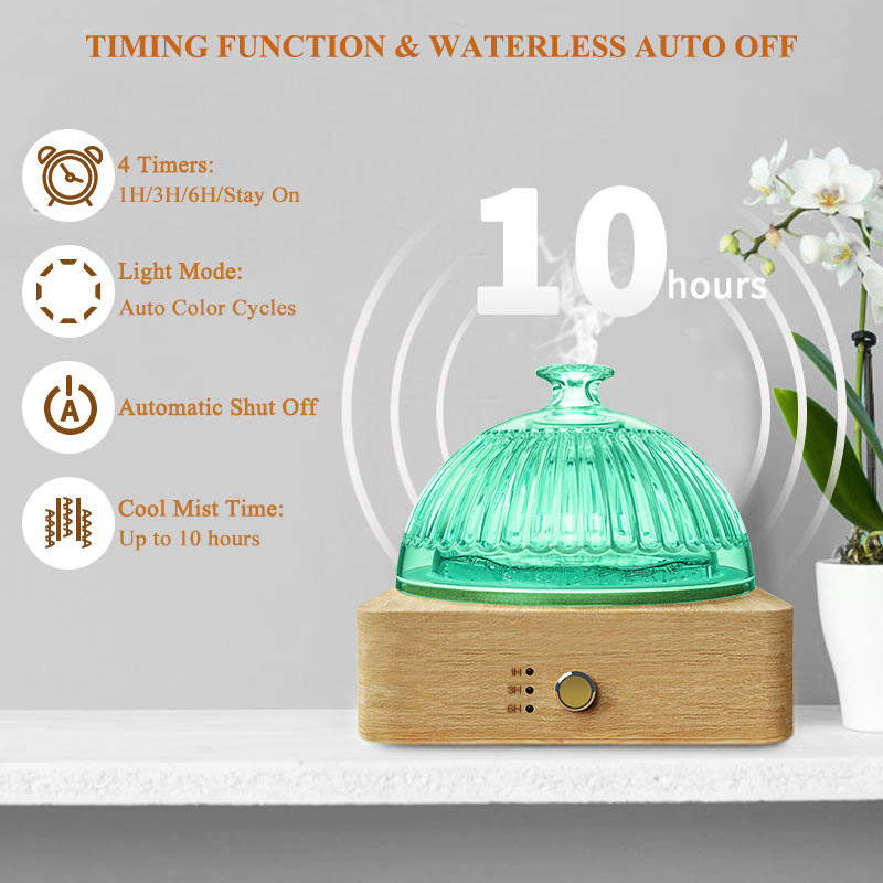 200 ML Difusores aromáticos com lâmpada LED colorida DN-839