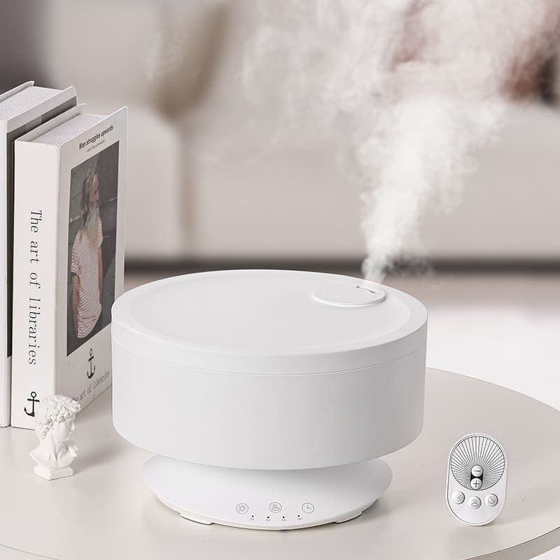 Difusor de aroma de névoa Humidificador de ar com controle remoto com luz LED de 7 cores