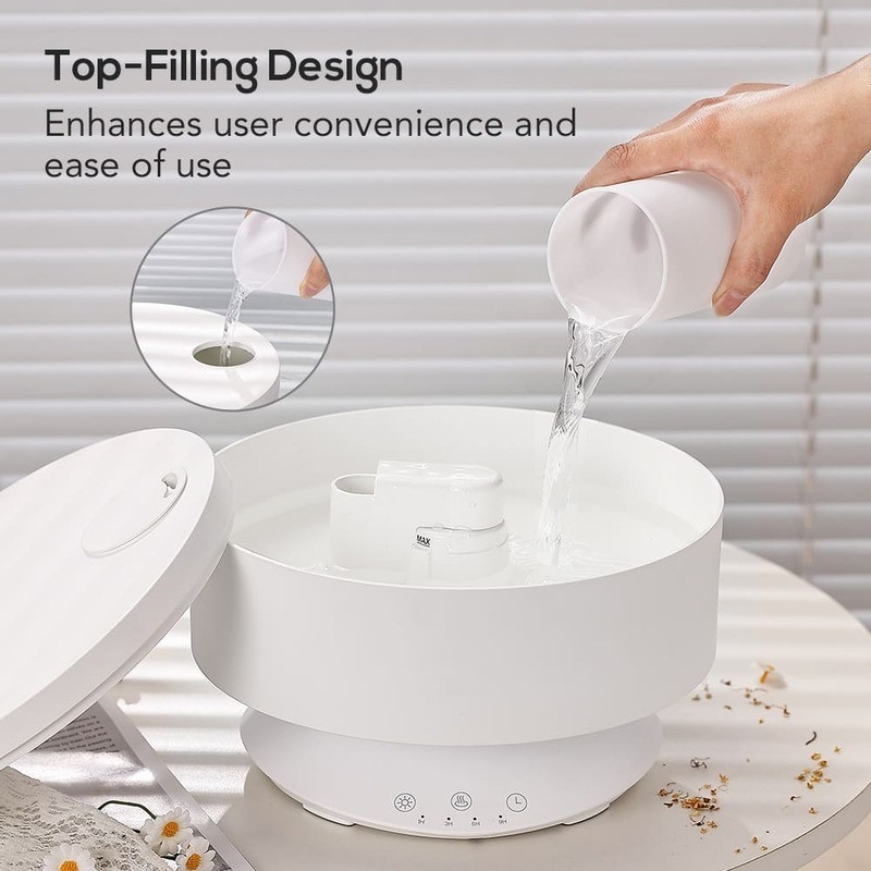 Difusor de aroma de névoa Humidificador de ar com controle remoto com luz LED de 7 cores