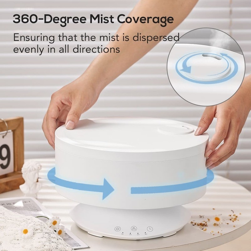 Difusor de aroma de névoa Humidificador de ar com controle remoto com luz LED de 7 cores