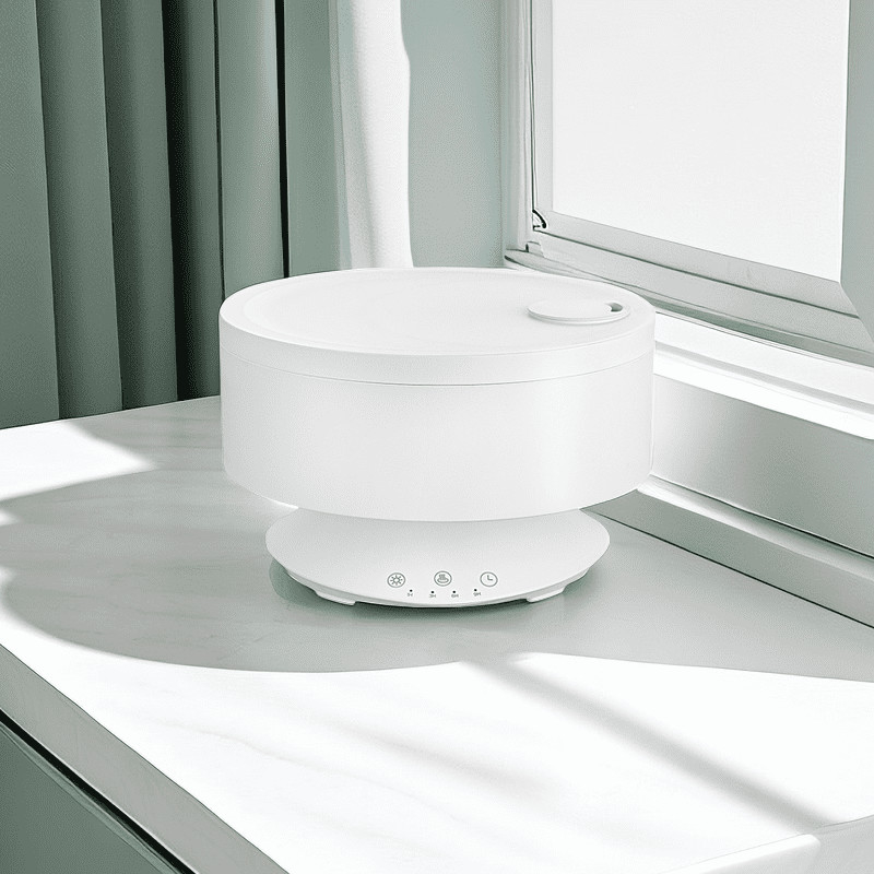 Difusor de aroma de névoa Humidificador de ar com controle remoto com luz LED de 7 cores