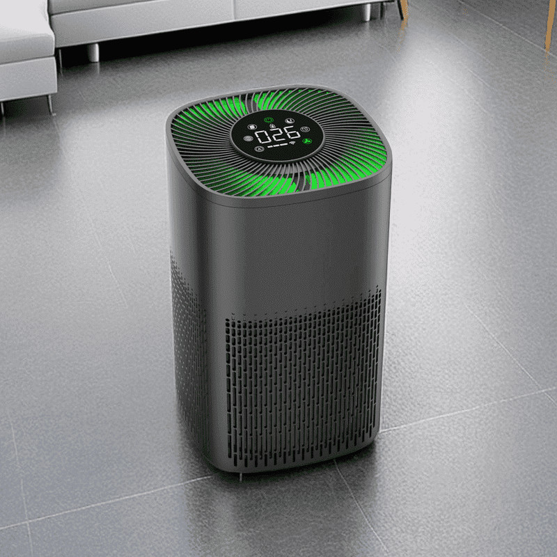 Purificador de ar HEPA de escritório WiFi com luz LED tricolor