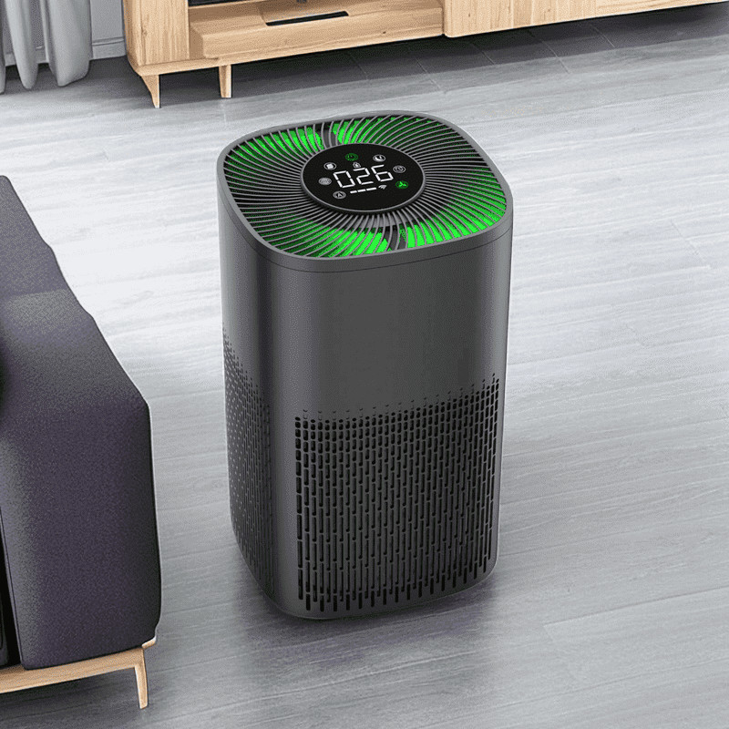Purificador de ar HEPA de escritório WiFi com luz LED tricolor