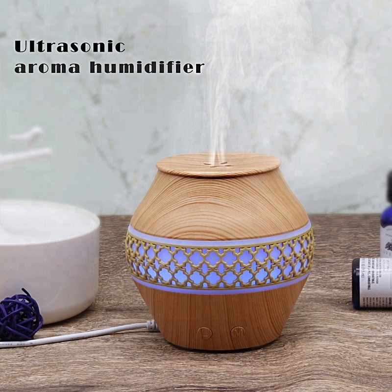 Humidificador de ar de névoa fria portátil de 120 ml para uso doméstico com luzes led, aroma, spray de óleo essencial, difusor de aroma