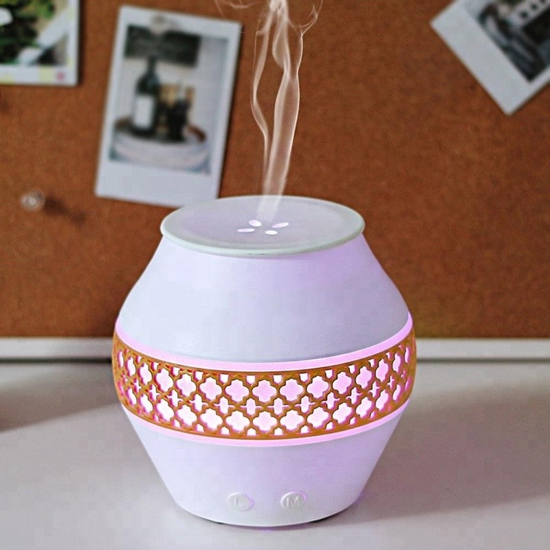 Home Humidificador de ar portátil de névoa fria com luz noturna Aromaterapia óleo essencial Deuser aroma difusor