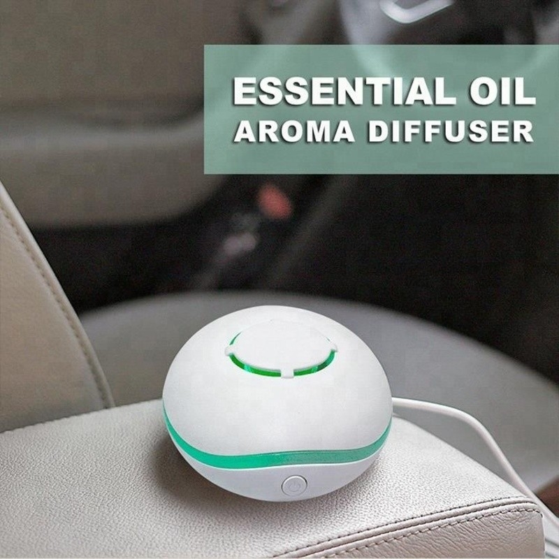 Difusor portátil de carregamento por USB 7 cores Luzes Ultrassônicas Aromaterapia Aérea Difusor de óleo essencial sem água